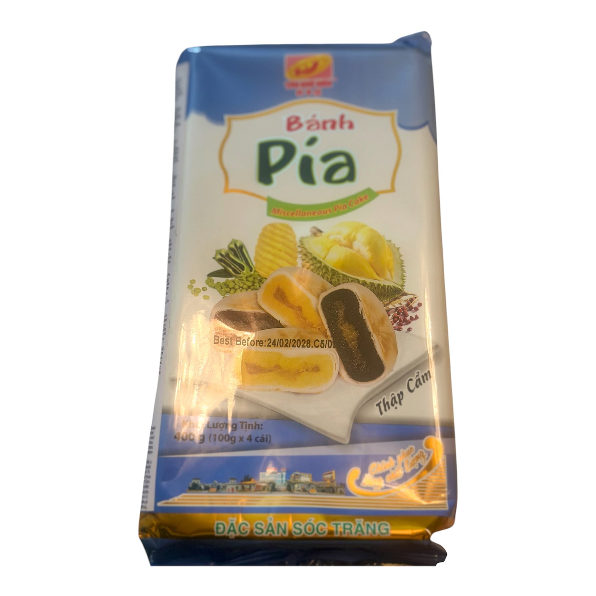 Bánh Pia Mixed Flavour – 400g ขนมเปี๊ยะไส้ทุเรียนรวม